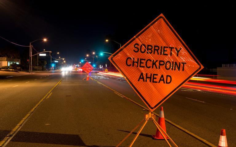 Dui Sobriety Checkpoint Sign Colorado Springs Co