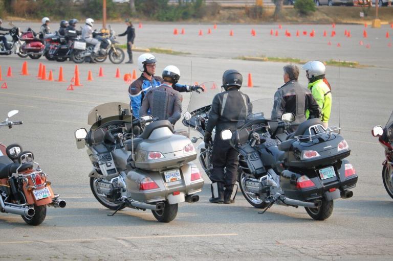 Motorcycle Riders Taking A Safety Course In Colorado Springs