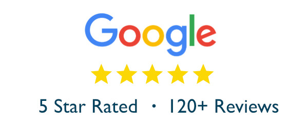 120+ reviews on google